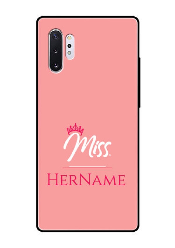 Galaxy Note 10 Plus Custom Glass Phone Case Mrs with Name
