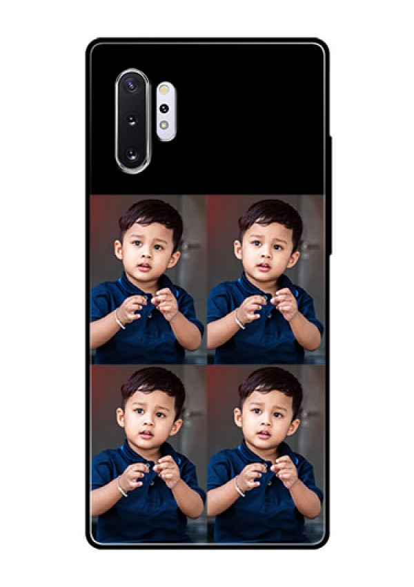 Galaxy Note 10 Plus 4 Image Holder on Glass Mobile Cover