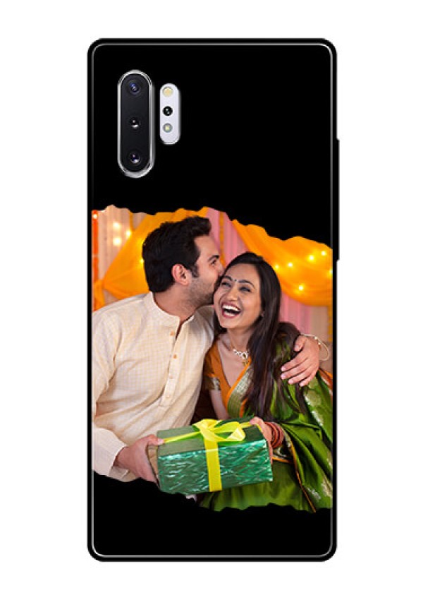 Galaxy Note 10 Plus Custom Glass Phone Case - Tear-off Design