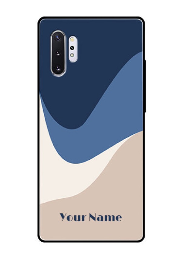 Galaxy Note 10 Plus Custom Glass Phone Case - Abstract Drip Art Design