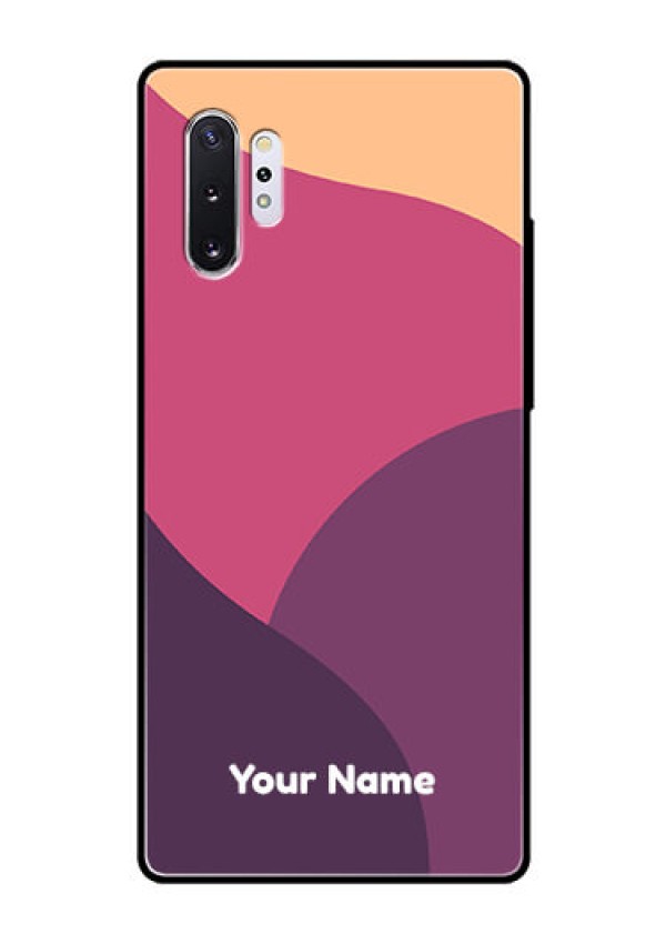 Galaxy Note 10 Plus Custom Glass Phone Case - Mixed Multi-colour abstract art Design