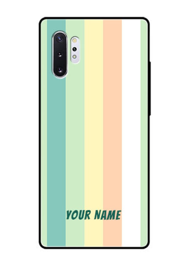 Galaxy Note 10 Plus Photo Printing on Glass Case - Multi-colour Stripes Design