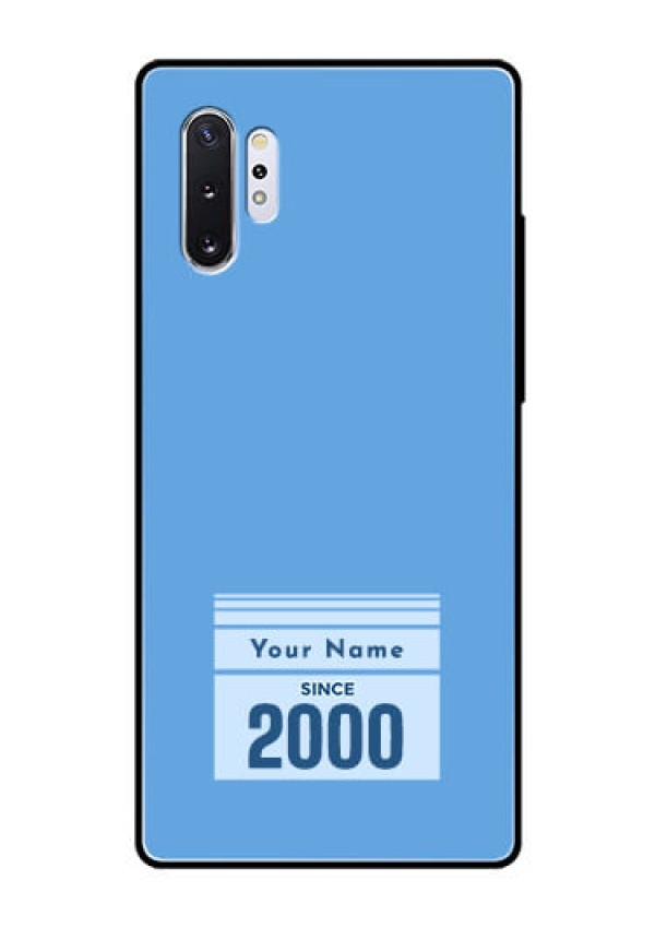 Galaxy Note 10 Plus Custom Glass Mobile Case - Custom Year of birth Design