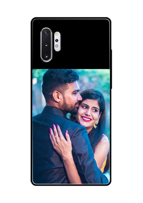 Galaxy Note 10 Plus Custom Glass Phone Case - Upload Full Picture With Custom Color Design
