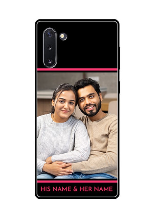 Galaxy Note 10 Custom Glass Mobile Case  - with Add Text Design