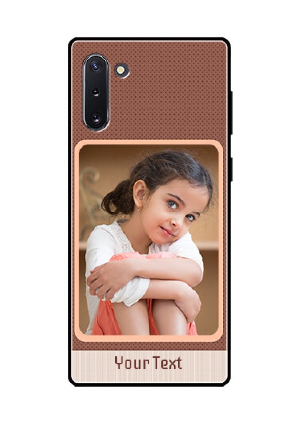 Galaxy Note 10 Custom Glass Phone Case  - Simple Pic Upload Design