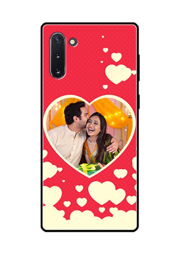 Galaxy Note 10 Custom Glass Mobile Case  - Love Symbols Phone Cover Design