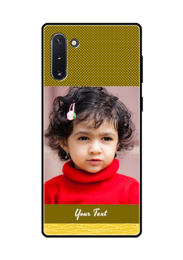 Galaxy Note 10 Custom Glass Phone Case  - Simple Green Color Design