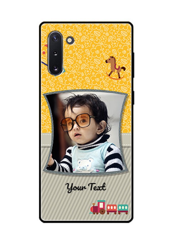 Galaxy Note 10 Personalized Glass Phone Case  - Baby Picture Upload Design