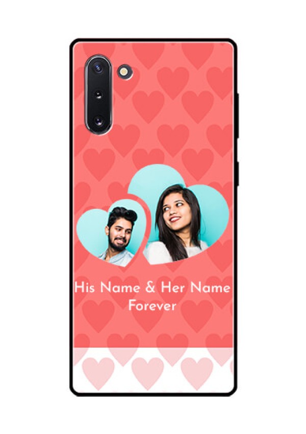 Galaxy Note 10 Personalized Glass Phone Case  - Couple Pic Upload Design