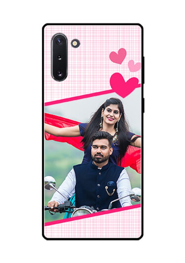Galaxy Note 10 Custom Glass Phone Case  - Love Shape Heart Design