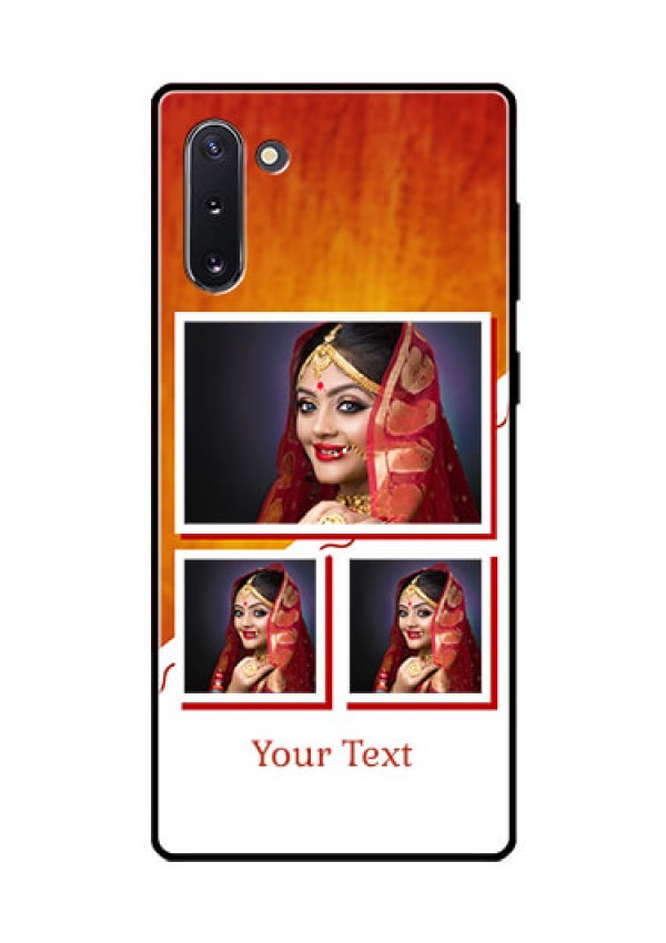 Galaxy Note 10 Custom Glass Phone Case  - Wedding Memories Design  