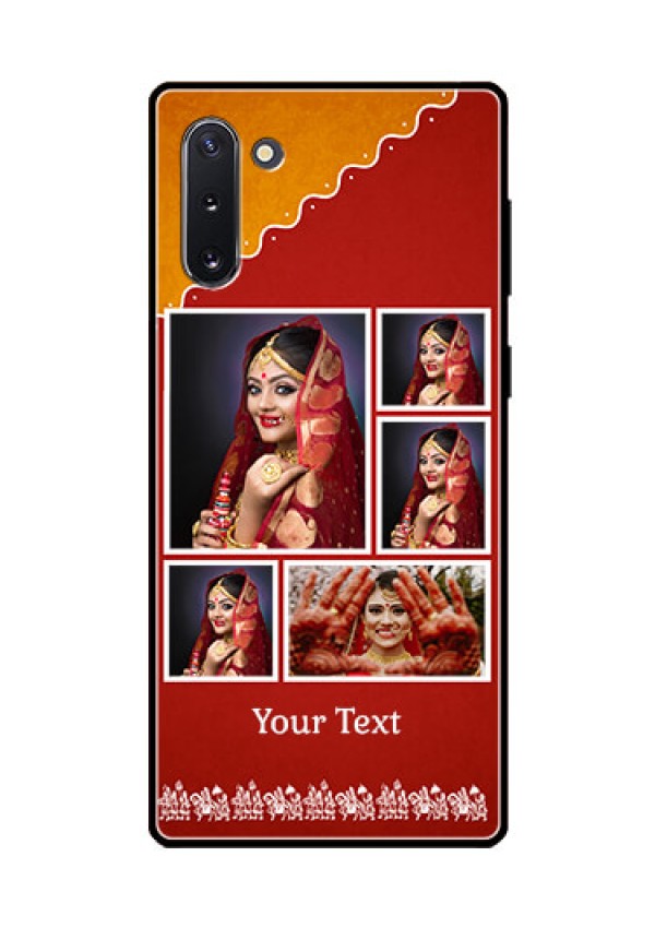 Galaxy Note 10 Personalized Glass Phone Case  - Wedding Pic Upload Design