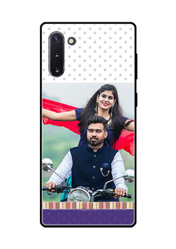 Galaxy Note 10 Photo Printing on Glass Case  - Cute Family Design