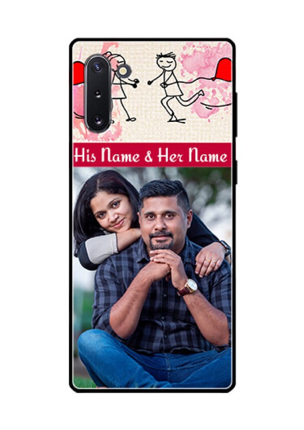 Galaxy Note 10 Photo Printing on Glass Case  - You and Me Case Design