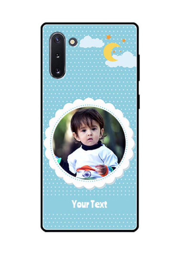 Galaxy Note 10 Personalised Glass Phone Case  - Violet Pattern Design