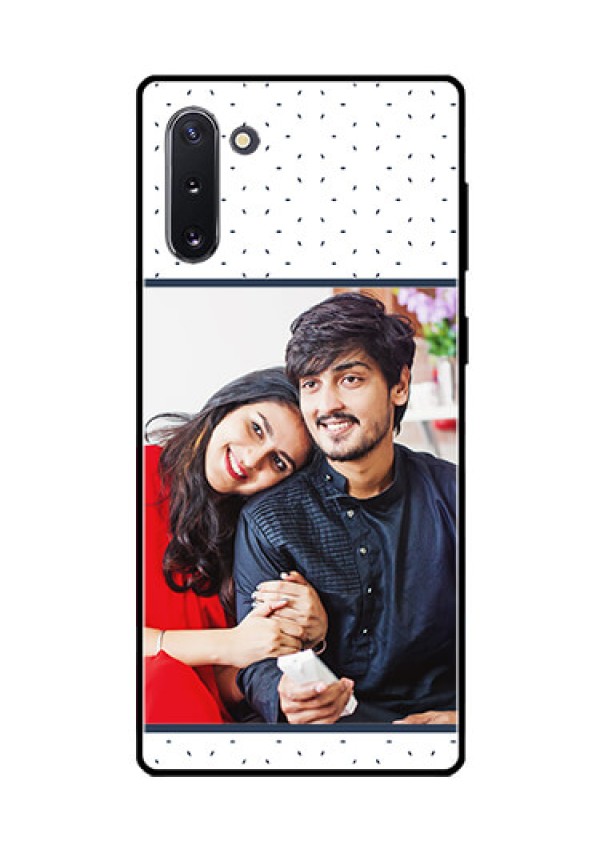 Galaxy Note 10 Personalized Glass Phone Case  - Premium Dot Design