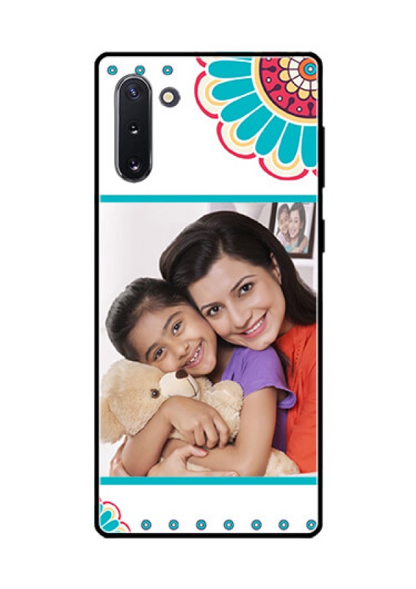 Galaxy Note 10 Custom Glass Phone Case  - Flower Design
