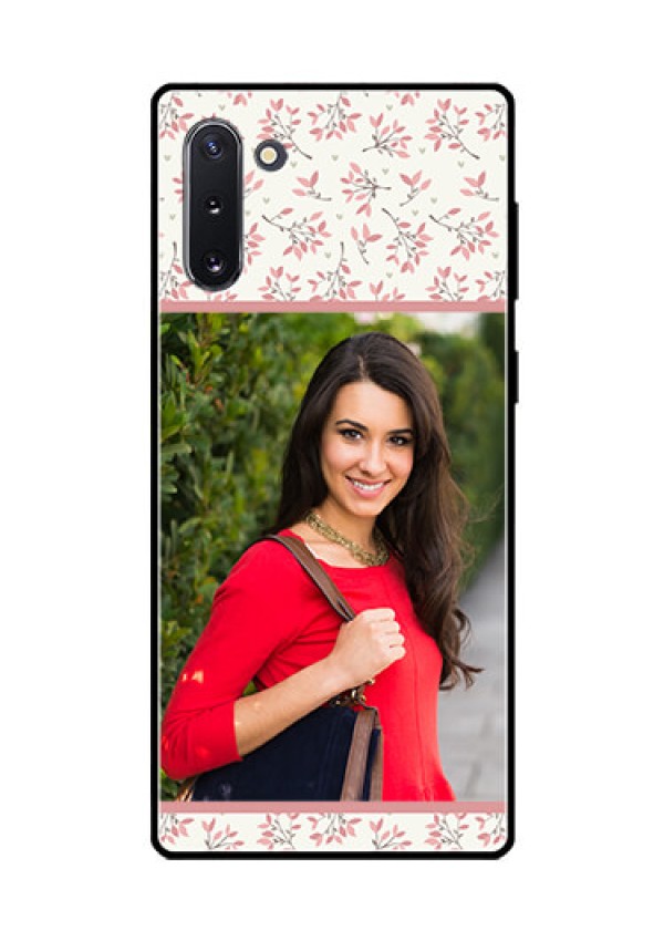 Galaxy Note 10 Custom Glass Phone Case  - Premium Floral Design