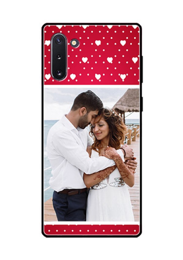 Galaxy Note 10 Photo Printing on Glass Case  - Hearts Mobile Case Design