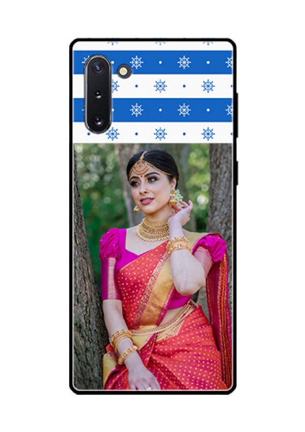Galaxy Note 10 Photo Printing on Glass Case  - Snow Pattern Design