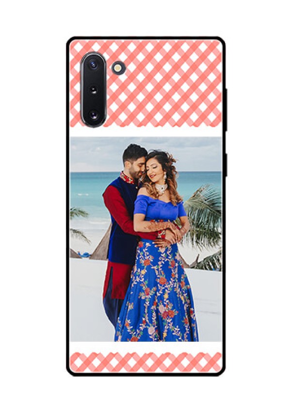 Galaxy Note 10 Personalized Glass Phone Case  - Pink Pattern Design