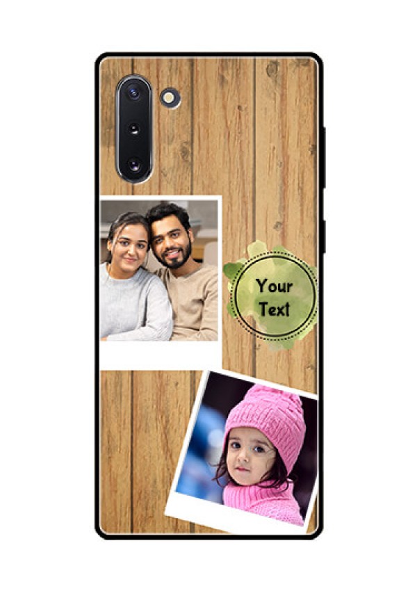 Galaxy Note 10 Custom Glass Phone Case  - Wooden Texture Design