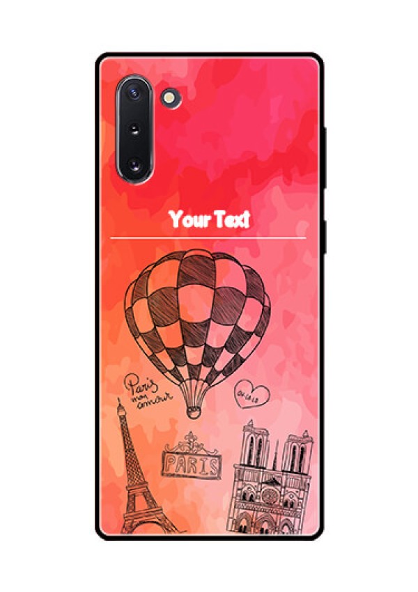 Galaxy Note 10 Custom Glass Phone Case  - Paris Theme Design