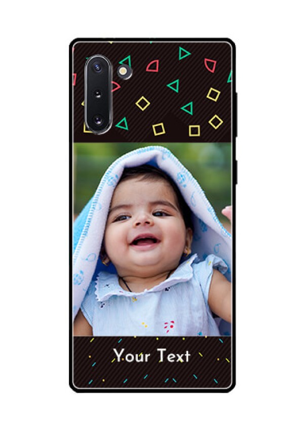 Galaxy Note 10 Custom Glass Phone Case  - with confetti birthday design