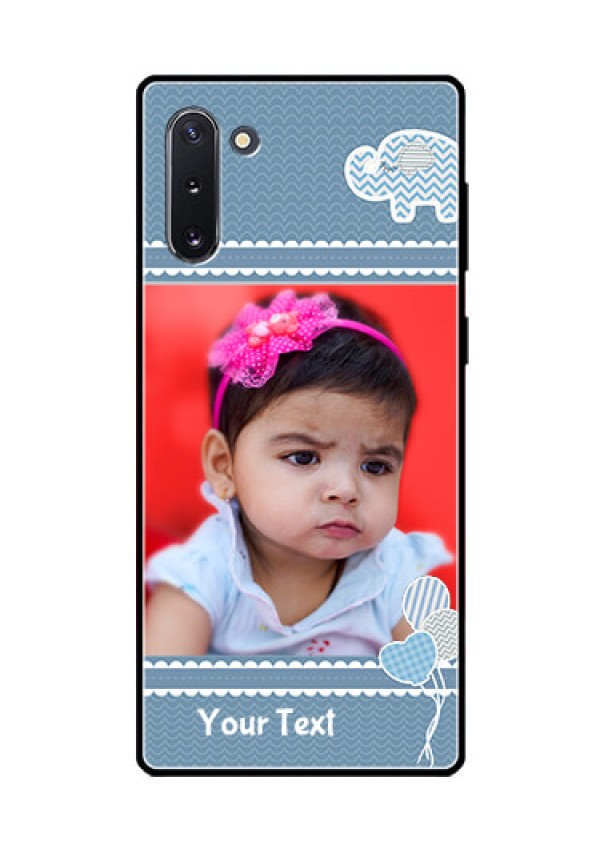 Galaxy Note 10 Photo Printing on Glass Case  - with Kids Pattern Design