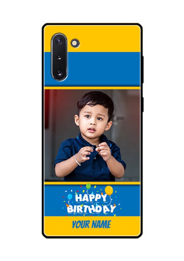 Galaxy Note 10 Custom Glass Mobile Case  - Birthday Wishes Design