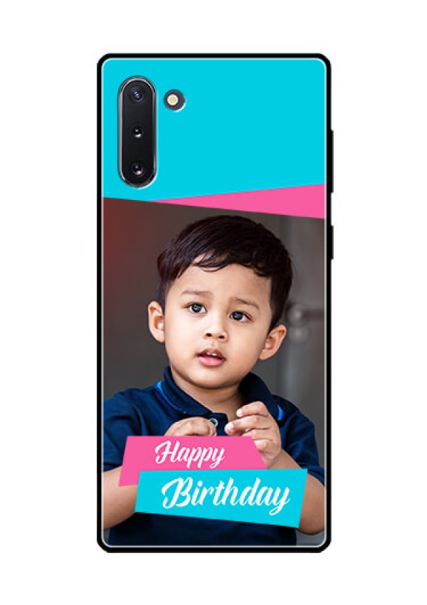 Galaxy Note 10 Personalized Glass Phone Case  - Image Holder with 2 Color Design