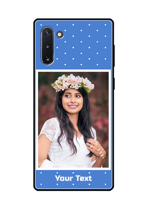 Galaxy Note 10 Photo Printing on Glass Case  - Polka dots design