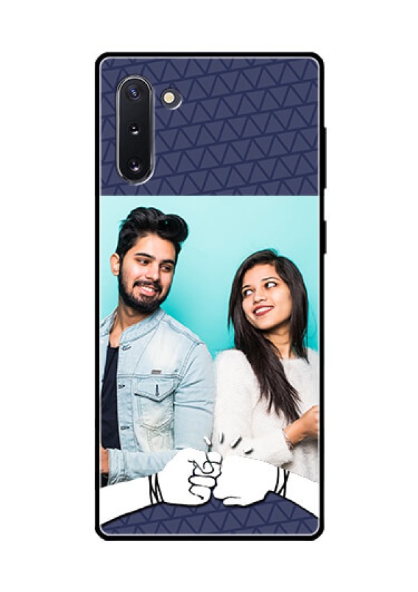 Galaxy Note 10 Photo Printing on Glass Case  - with Best Friends Design  