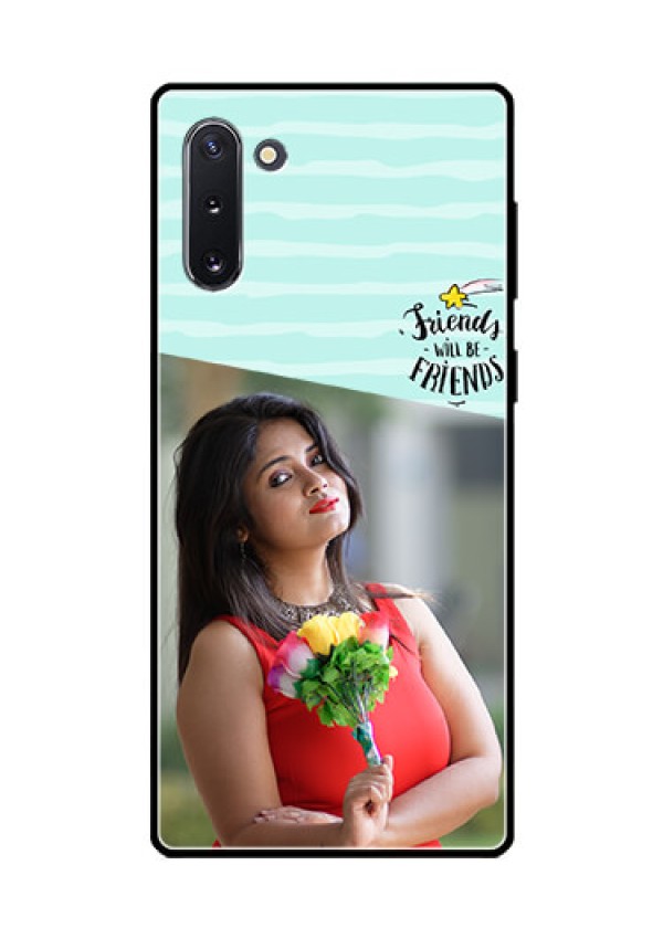 Galaxy Note 10 Custom Glass Phone Case  - Friends Picture Icon Design