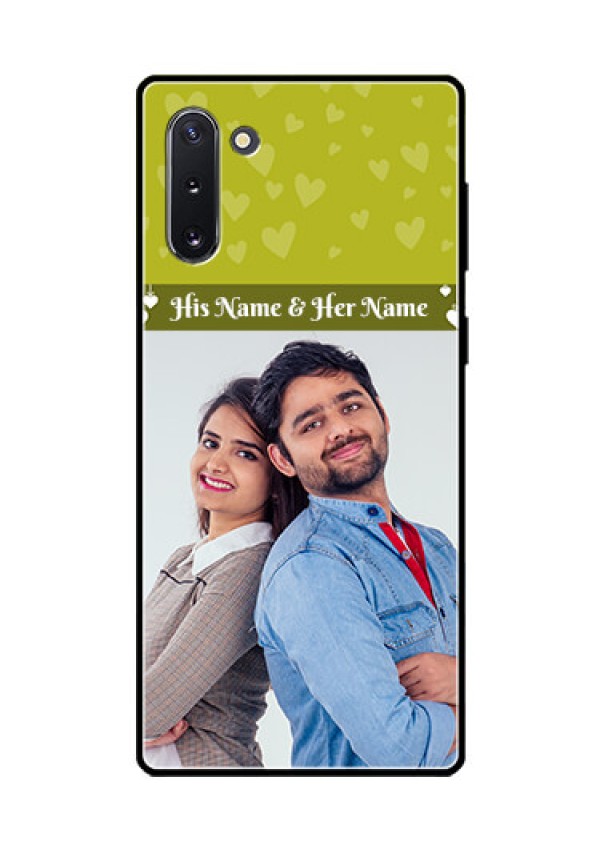 Galaxy Note 10 Custom Glass Phone Case  - You & Me Heart Design