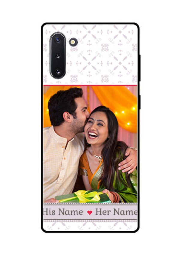 Galaxy Note 10 Custom Glass Mobile Case  - with Photo and Ethnic Design