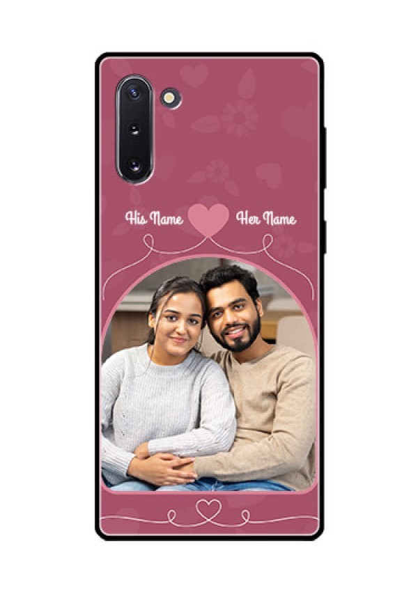 Galaxy Note 10 Photo Printing on Glass Case  - Love Floral Design
