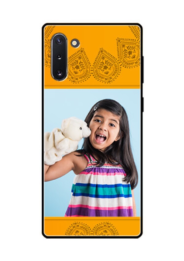Galaxy Note 10 Personalized Glass Phone Case  - Photo Wedding Design 