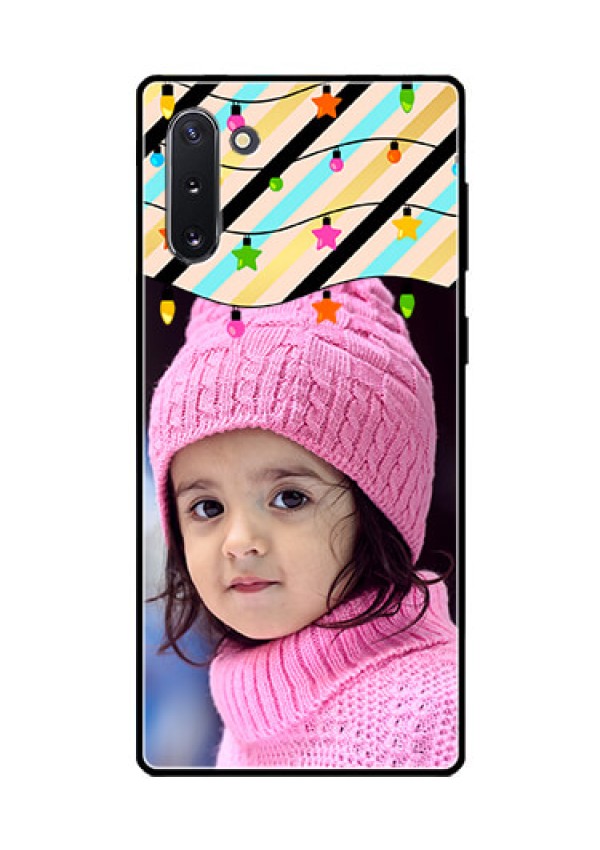 Galaxy Note 10 Custom Glass Mobile Case  - Lights Hanging Design