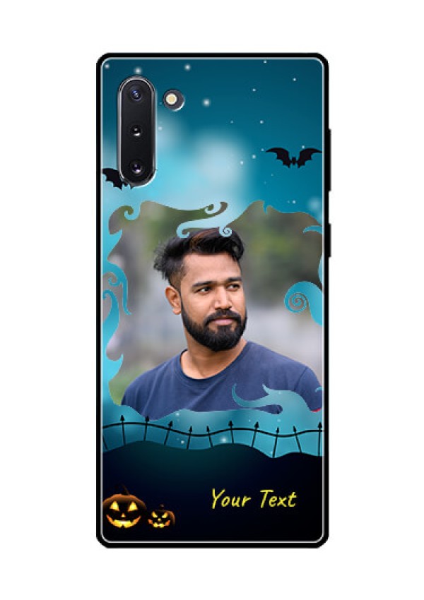 Galaxy Note 10 Custom Glass Phone Case  - Halloween frame design
