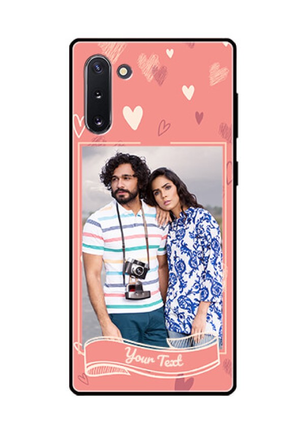 Galaxy Note 10 Custom Glass Phone Case  - Love doodle art Design
