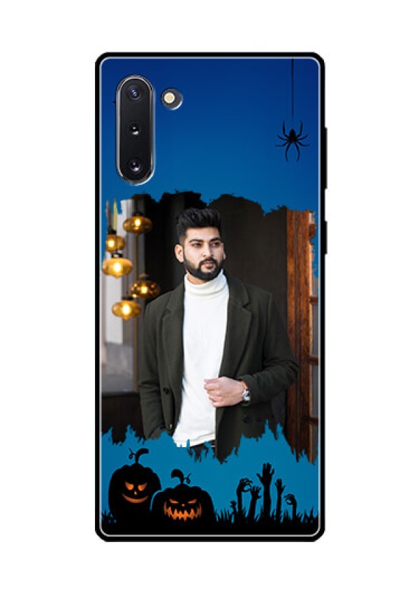 Galaxy Note 10 Photo Printing on Glass Case  - with pro Halloween design 