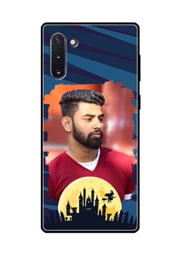 Galaxy Note 10 Photo Printing on Glass Case  - Halloween Witch Design 