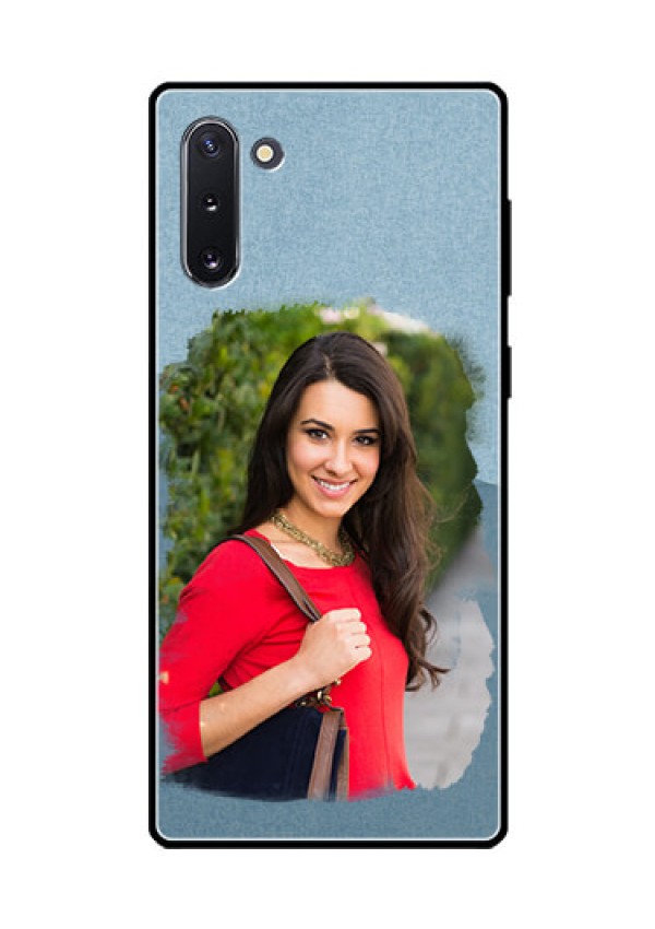 Galaxy Note 10 Custom Glass Mobile Case  - Grunge Line Art Design