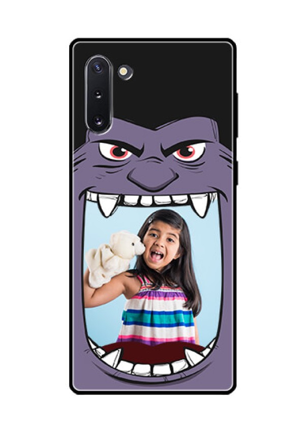 Galaxy Note 10 Custom Glass Phone Case  - Angry Monster Design