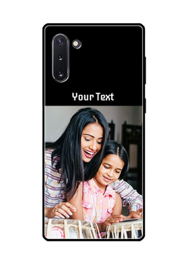 Galaxy Note 10 Photo with Name on Glass Phone Case