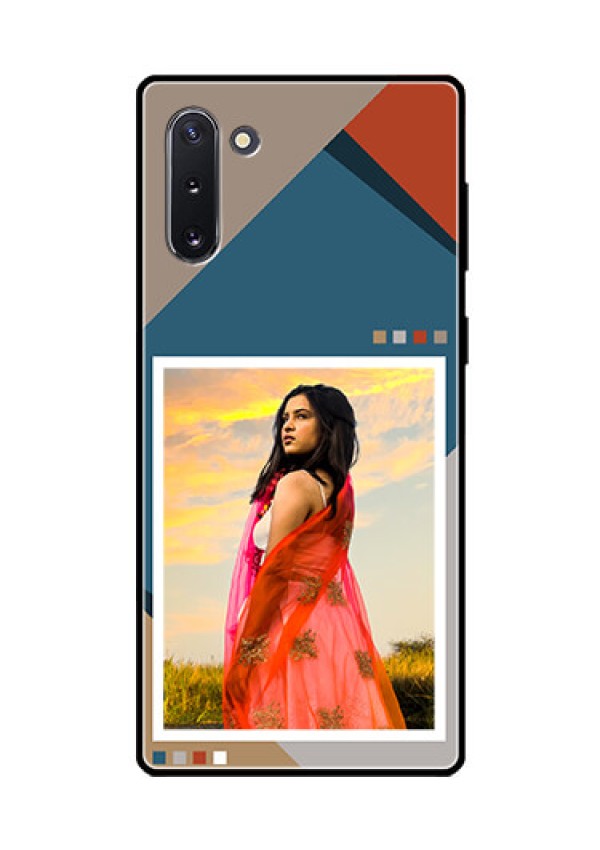 Galaxy Note 10 Personalized Glass Phone Case - Retro color pallet Design