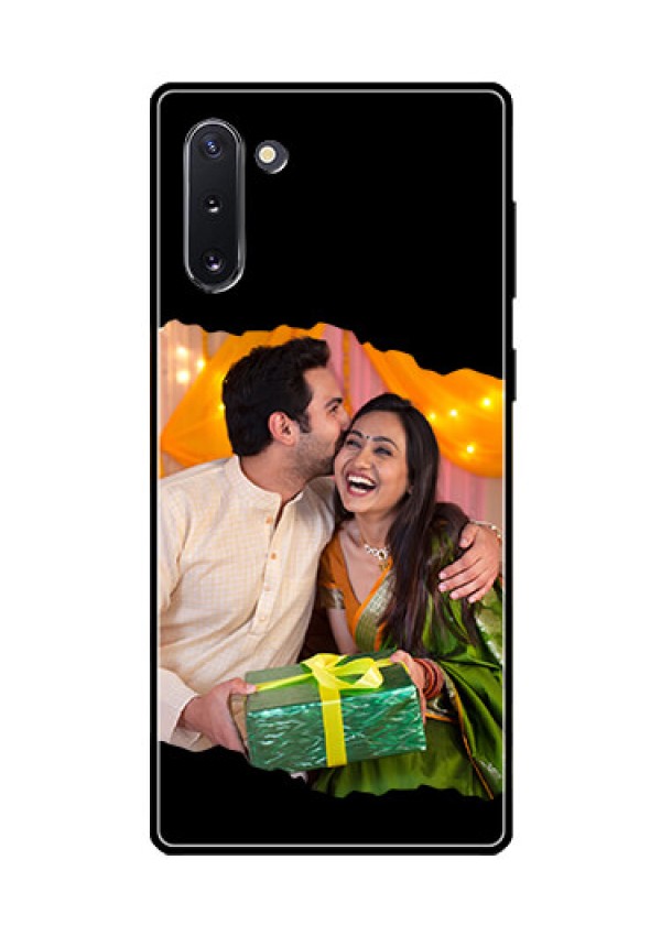 Galaxy Note 10 Custom Glass Phone Case - Tear-off Design