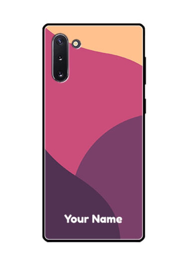 Galaxy Note 10 Custom Glass Phone Case - Mixed Multi-colour abstract art Design